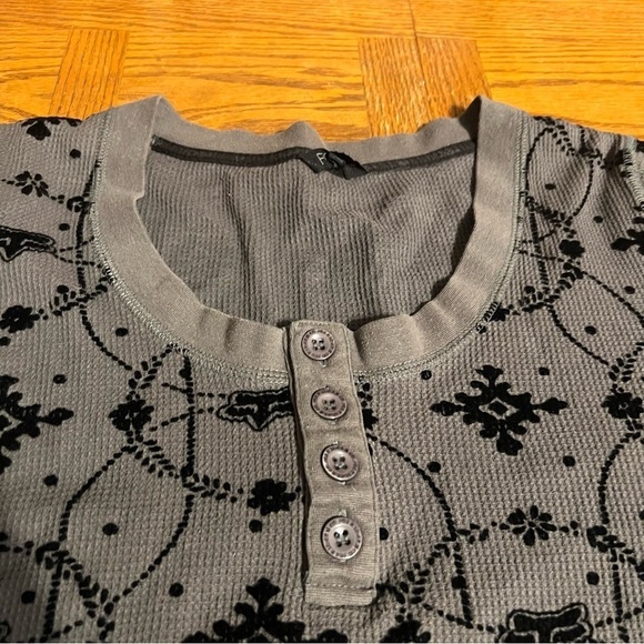 Fox Racing Thermal Henley Top in Mixed Print in Gray Sz L Slim Fit - Picture 6 of 13